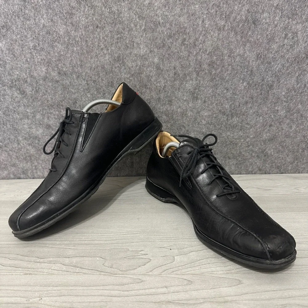 Coach Corwin Mens Sz 11.5‎ Black Leather Lace Up Dress Shoes Oxfords B4210 Italy
